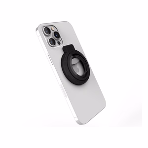 STM MagLoop 3-in-1 MagSafe priedas, skirtas iPhone: piršto kilpa, atrama ir butelių atidarytuvas, juodas