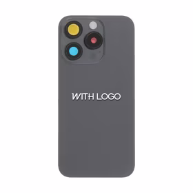 Galinis dangtelis suderinamas su iPhone 15 Pro Max / Juodas Titanas / (pilnas dengimas) / OEM