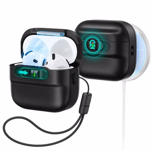 ESR Pulse Halolock MagSafe dėklas AirPods 4, juodas