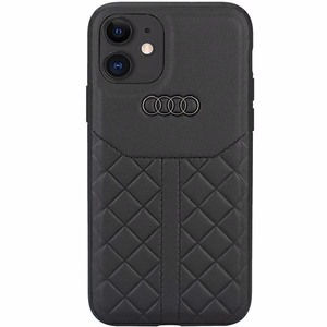 Audi tikros odos kietasis dėklas telefonui iPhone 11 / Xr 6.1 – juodas
