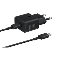 Įkroviklis Samsung EP-T2510XBEGEU 25W + USB-C kabelis juodas