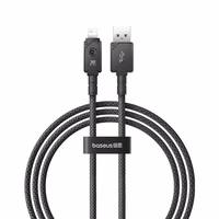 Baseus Unbreakable USB A-IP laidas 1 m 5V-2,4A Juodas