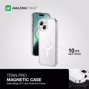 Amazing Thing Titan Pro Magnetinis dėklas telefonui 10FT IP156.7TMCL Iphone 15 Plus skaidrus