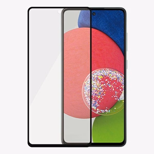 PanzerGlass E2E Microfracture antibakterinis stiklas Samsung Galaxy A52 / A52 5G / A53 5G - su juodu rėmeliu