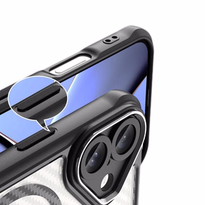 Defender Carbon Mag dėklas for iPhone 17 6,3" juodas