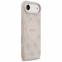 Guess 4G Circle Classic Logo Magnetinis dėklas telefonui iPhone Air - rožinė