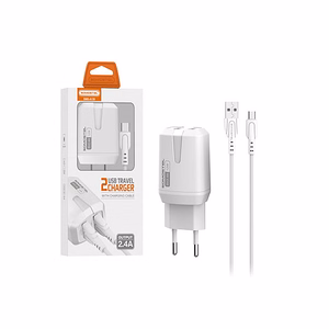 Micro-USB sieninis įkroviklis, 2400 mA