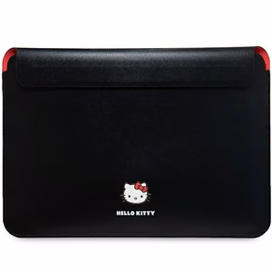 Hello Kitty PU Metal Logo чехол для ноутбука 14" - чёрный