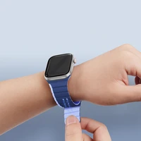 Magnetinis laikrodžio dirželis Apple Watch Ultra, SE, 9, 8, 7, 6, 5, 4, 3, 2, 1 (49, 45, 44, 42 mm) Dux Ducis laikrodžio dirželis (LD versija) - mėlynas