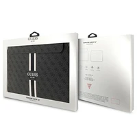 Guess 4G Printed Stripes dėklas 16" nešiojamam kompiuteriui - juodas