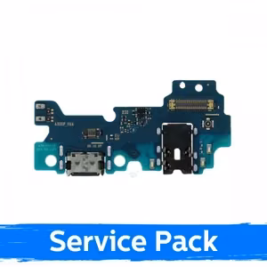 Charging Port Compatible With Samsung A325 A32 4G With Flex / Plata (Service Pack)