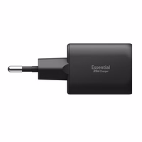 Spigen Essential EE352EU USB-C / USB-A 35W sieninis ikroviklis - Juodas
