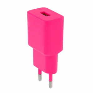 Setty įkroviklis 1x USB 2,4A LSIM-A-126 rožinės spalvos