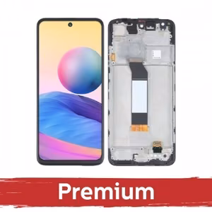 LCD дисплей совместимый с Xiaomi Redmi Note 10 5G / Note 10T 5G / Poco M3 Pro 5G черный с рамкой OEM