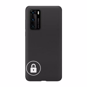 Силиконовый чехол для Huawei P40 Lite E чёрный