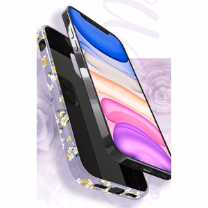 Kingxbar Blossom dėklas dekoruotas originaliais Swarovski kristalais iPhone 12 mini įvairiaspalvis (Gardenija)