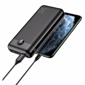 VEGER Išorinė baterija 30000 mAh PD QC3.0 3A 20W L30 (W3008PD) juoda