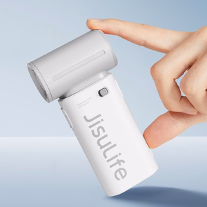 Jisulife Life9 3600 mAh nešiojamasis rankinis mini USB ventiliatorius-pūstuvas, pilkas