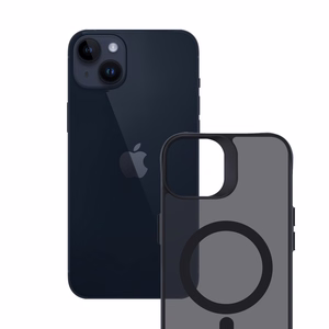 3mk dūminis magnetinis dėklas telefonui su MagSafe iPhone 14 Plus - pusiau skaidrus