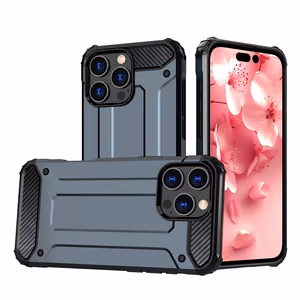 Hybrid Armor dėklas telefonui iPhone 16 Pro - mėlynas