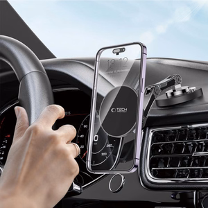Tech-Protect N57 magnetinis MagSafe automobilinis / stalo laikiklis - juodas