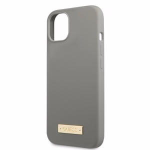 Dėklas telefonui iPhone 13 mini 5.4 - pilkas Silikoninė Logo plokštelė MagSafe