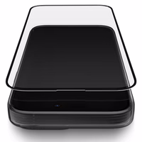 Uniq Optix matinės tekstūros grūdintas stiklas iPhone 15 / 14 Pro su aplikatoriumi