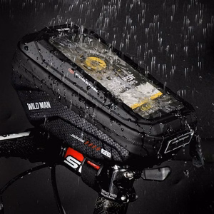 WILDMAN дорожная сумка для рамы велосипеда на молнии, 0,6L (4 "- 7"), MS33, черная