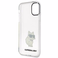 Karl Lagerfeld Ikonik Choupette Dėklas iPhone 11 / Xr - Permatomas