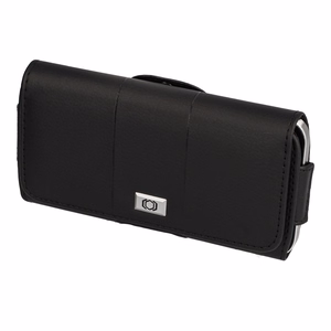 Tel Protect MAX diržo dėklas (DYDIS 14) Iphone 11/16 Plus/16 Pro/17 Pro/Huawei P30 Lite/Samsung S23/S24/S25 juodas, odinis (155x80x14 mm)