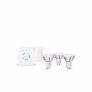 Philips Hue E WCA 345 GU10 3kit SW EU – three smart color GU10 LED bulbs, 4.7 W, 16 million colors, white and colored light