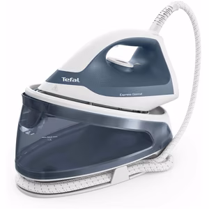 TEFAL Steam generator iron FV2C41E0 Express Optimal 2400 W 1.2 L 5 bar Auto power off Vertical steam function Calc-clean function Blue/White