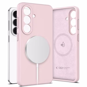 Tech-Protect Silikoninis MagSafe Dėklas for Samsung Galaxy S26 - rožinis