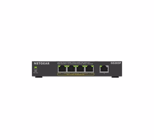 NETGEAR GS305Pv3 Ne-valdomas Gigabit Ethernet (10/100/1000) Maitinimas per Eternetą (PoE) Juoda