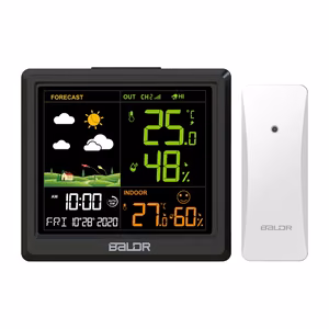 BALDRTHERM B0389WST2H2-V1 Weather Station with Outdoor Sensor