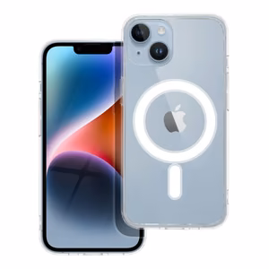 Чехол для iPhone 14 Clear Mag Cover (STR) совместимый с MagSafe прозрачный