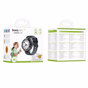 Hoco Y107 vaikiškas išmanusis laikrodis 1,28" 4G GPS su skambučio funkcija, juodas