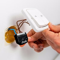 Shelly Qubino Wave Shutter elektros relė Juoda