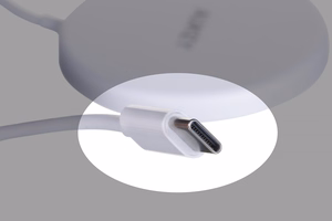 AUEKY Aircore Magnetic LC-A1 Belaidis magnetinis įkroviklis QI USB-C 15W Balta