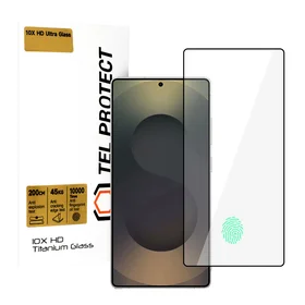 Tempered glass Tel Protect 10X HD Titanium for Samsung Galaxy S25 Ultra (with fingerprint unlock) (envelope)