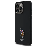 US Polo USHCP15XPEMK iPhone 15 Pro Max 6.7" juodas/juodas Siuvinėta DH spalva
