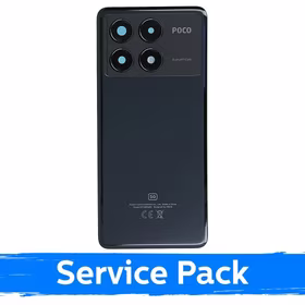 Galinis dangtelis suderinamas su Xiaomi Poco X6 Pro 5G / juodas / (Service Pack)
