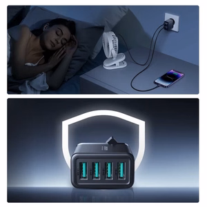 Įkroviklis Joyroom JR-TCN03 juodas 24W (4xUSB)
