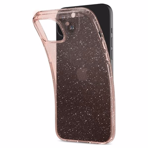 Spigen Liquid Crystal Glitter dėklas telefonui iPhone 15 Plus - rožinis/skaidrus