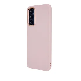 Satino elegantiškas dėklas telefonui iPhone 15 Pro Max 6,7" rožinė