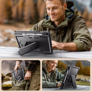"Tech-Protect Kevlar Pro" dėklas "Samsung Galaxy Tab S9" - juodas