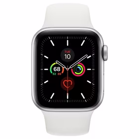 Apple Watch Series 7 Nike 45mm GPS Aluminum Case Silver + sportinis dirželis Black Grade C