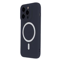 Silicon Soft Mag dėklas iPhone 15 Plus 6,7" tamsiai mėlynas