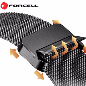 FORCELL F-DESIGN FA14 magnetinis nerūdijančio plieno dirželis APPLE laikrodžiui 42 / 44 / 45 / 49 mm rožinis