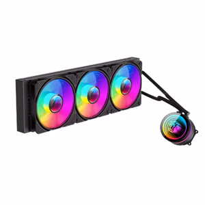 GameMax ICEBURG 360 INFINITY BK – AIO skysčiu aušinama procesoriaus sistema, 360 mm radiatorius, juodas